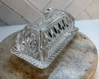 #42 Waterford Butter Dish $25.00
