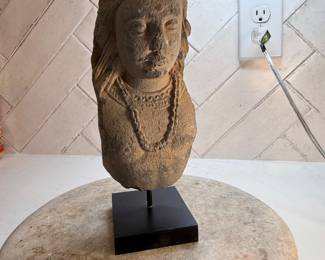 	#96	"An Ancient Stone Bust of the Buddha from the South Asian Empire of Gandhara - 1800 Years Old [7 inches tall]"	 $225.00 				
