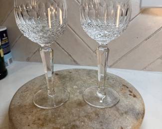 #44 Waterford Wine Glasses set of 2 SOLD
