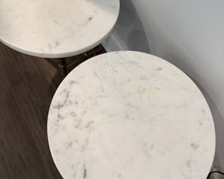#24 Marble Top iron leg Table 16x16 $45.00 #25 Marble Top Iron leg Table 16x16 $45.00