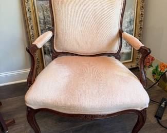 #3 Pink Velvet Side Chair $80.00
