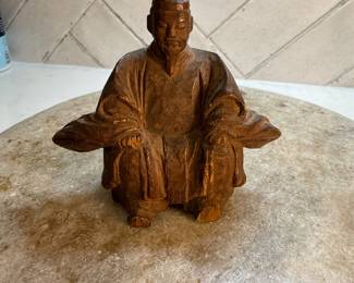 	#107	"A Japanese Wooden Statue of a Shinto Priest Carved in Itto-Bori Style from the Late Edo or Early Meiji Period – 175 Years Old [4 inches tall]"	 $85.00 				