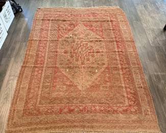 #1 Antique Hand Knotted Rug 90"x63" $125.00