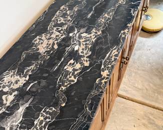 #52 Modernage marble top console table 64x17x28 SOLD
