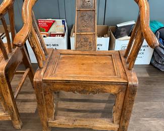#30 Antique Chairs 1850s Chinese Elm set of 2 $250.00