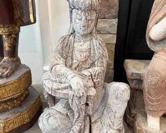 #32 Seated Guanyin China, Early 1800s Goddess of Mercy $225.00