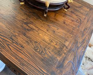 #28 Mahjong Table China 1850s Chinese Cypress 39x33 $225.00