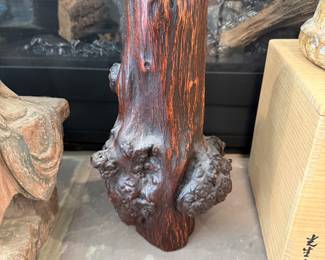 #34 Calligraphy Brush Holder China, Early 1900s 15" Chinese Birch $100.00