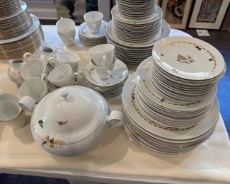 #35 Rosenthal China " Carillon" 12 place setting 63 pcs. $150.00