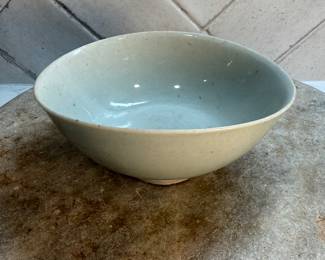 #69 "A Chinese Celadon Porcelain Bowl from the Late Ming Dynasty or Early Qing Dynasty - 300 Years Old" $95.00