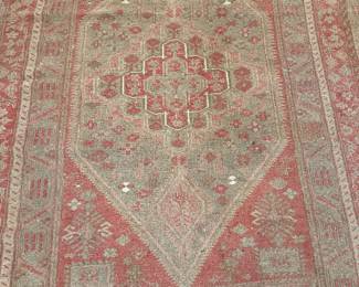 #1 Antique Hand Knotted Rug 90"x63" $125.00