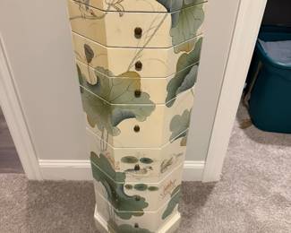 #13 Lacquer Finish Jewelry cabinet 40x13 $125.00