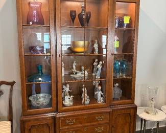 #23 Henredon Lighted Cabinet 53x18x80 $650.00