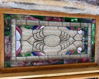 #49 Hanging stained glass34x19 SOLD