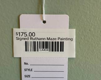 Signed Ruthann Maze Painting