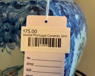 Vestal Portugal Ceramic Urn