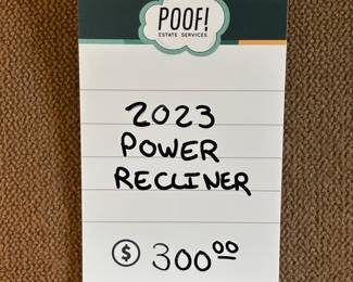 2023 Power Recliner
