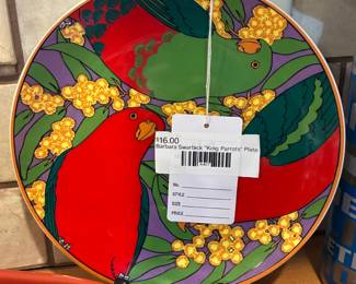 Barbara Swarbick "King Parrots" Plate