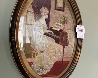 Framed Silkwork Embroidery