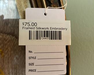Framed Silkwork Embroidery