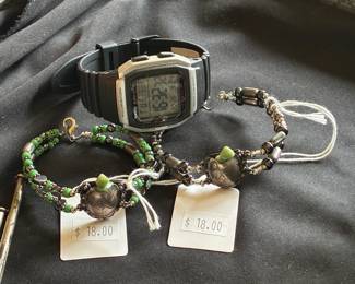 Beaded Bracelets, Iluminator Watch