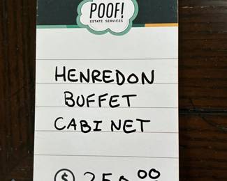 Henredon Buffet Cabinet