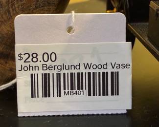 John Berglund Wood Vase
