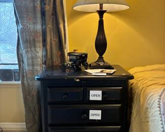 Side Table, John Berglund Wood Vase