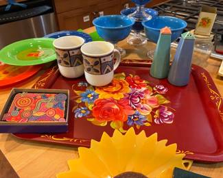 Flower Tray, Mugs, Salt & Pepper Shakers