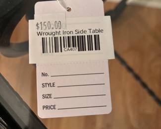 Wrought Iron Side Table