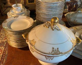 Large set of 19th century porcelain 