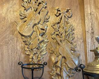 Carved wood decor 