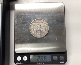 1890-P Morgan silver dollar U.S. 90.0 silver coin