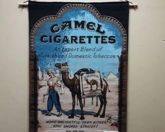  Vtg. Camel RJR tapestry Tapestry 36x25