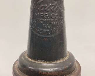 VTG. CODD-NECK BOTTLE BEGGS BOLTON, MASTER MANUFACTURING CO. GLASS OIL BOTTLE 1 QUART, AND HALF PINT GLASS CREAM BOTTLE