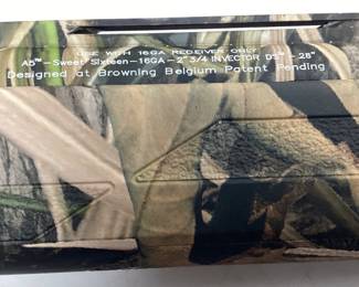 NEW, BROWNING ARMS MODEL A5 SWEET SIXTEEN 16ga SHOTGUN, MOSSY OAK CAMOUFLAGE FINISH, WITH HARD CASE UNFIRED