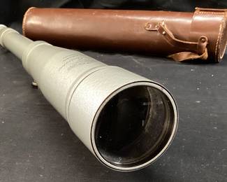 HERTEL & REUSS OPTIK KASSEL Z TELE-VARIABEL 25-60x60 TELESCOPE SPY GLASS, MADE IN GERMANY, WITH TRAVEL CASE