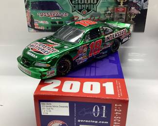  2001 BOBBY LABONTE #18 GREEN CHROME WINSTON CUP SERIES 2000 CHAMPION #1 of 19,188