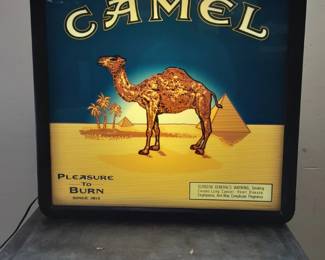  Vtg. RJ Reynolds changing Camel ad sign Fully Functional advertising sign. Changes between 3 Camel advertising. No shipping PICKUP ONLY