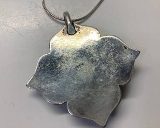  VTG. ZUNI NATIVE AMERICAN STERLING SILVER CROSS BY CECILIA LULE AND A DOUBLE SIDED A. HERNY BEAR PAW WITH TURQUOISE AND BLACK ONYX