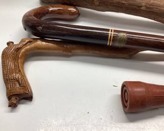  7 VINTAGE WALKING CANES Handcrafted, hickory chair mfg co. Costa Rica