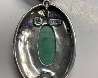VTG. RELIOS CAROLYN POLLACK LIQUID STERLING SILVER AND TURQUOISE PENDANT NECKLACE 93.87 grams