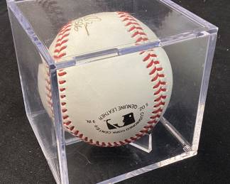 HOF NY YANKEE BERNIE WILLIAMS AUTOGRAPHED BASEBALL, NO COA