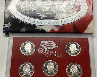 2005 San Francisco silver quarter set U.S. 90.0 silver State quarter proof set of 5