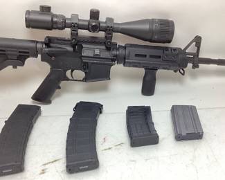 BUSHMASTER MODEL XM-15-E25 5.56cal RIFLE WITH AIM 4-16X50A0E SCOPE
