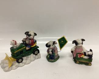  3 MARY MOO MOOS JOHN DEERE COLLECTION LEADING THE WAY TO A GRRR-EAT HOLIDAY, HOLD TIGHT DEERE, WEEEEE RIDE TOGETHER