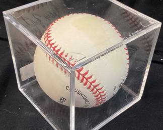 SHOULD BE HOF CINCINNATI REDS GEORGE FOSTER 1977 MVP AUTOGRAPHED BASEBALL, NO COA