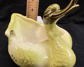 VINTAGE HULL POTTERY ART DECO SWAN PLANTER MODEL #80