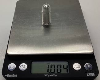 1 troy oz .999 silver 45 bullet 99.9 silver custom bullion