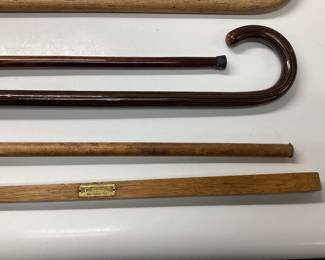  7 VINTAGE WALKING CANES Handcrafted, hickory chair mfg co. Costa Rica